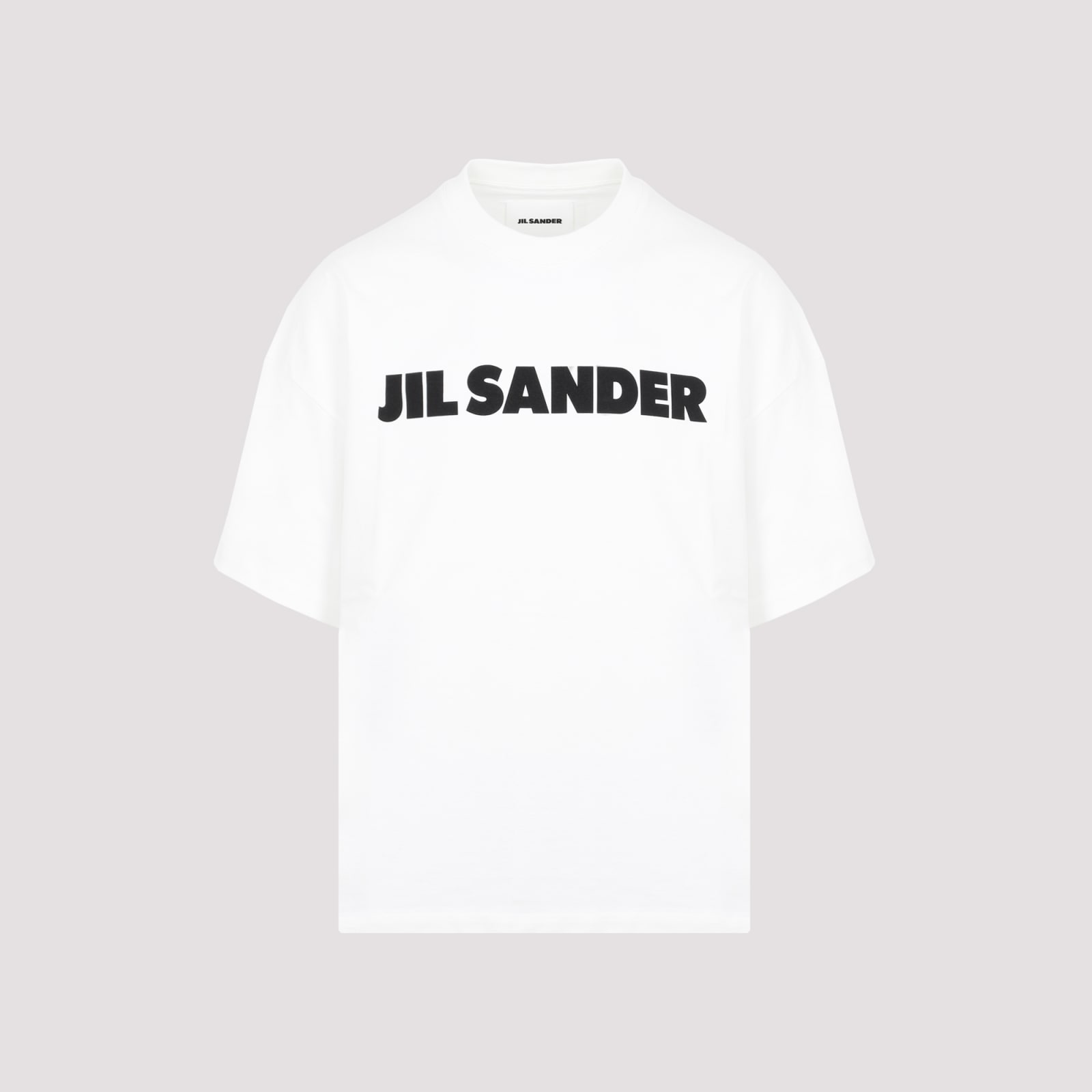 Shop Jil Sander Logo T-shirt In Porcelain