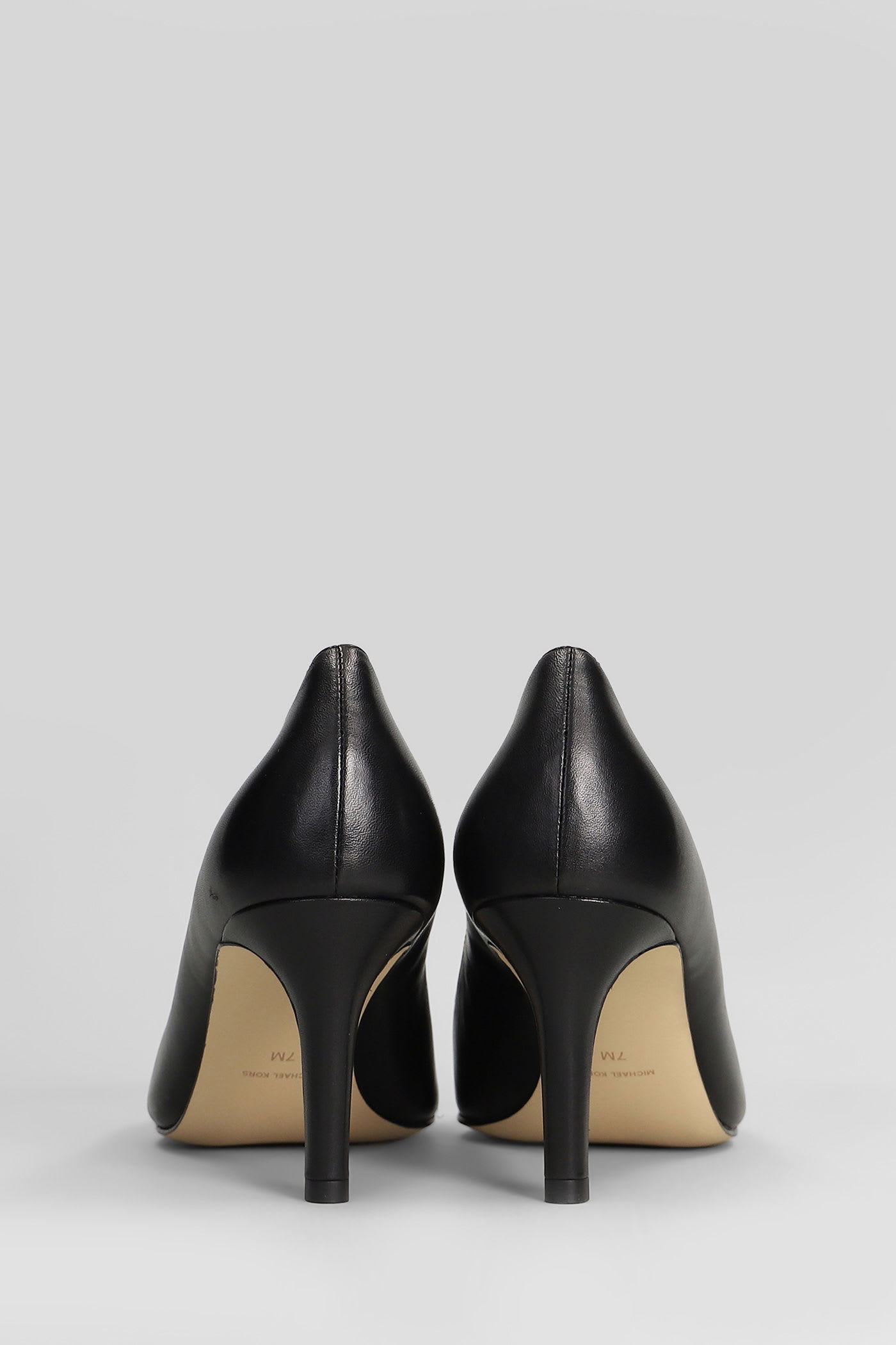 Michael Kors Lena Pump Pumps In Black Leather In Black