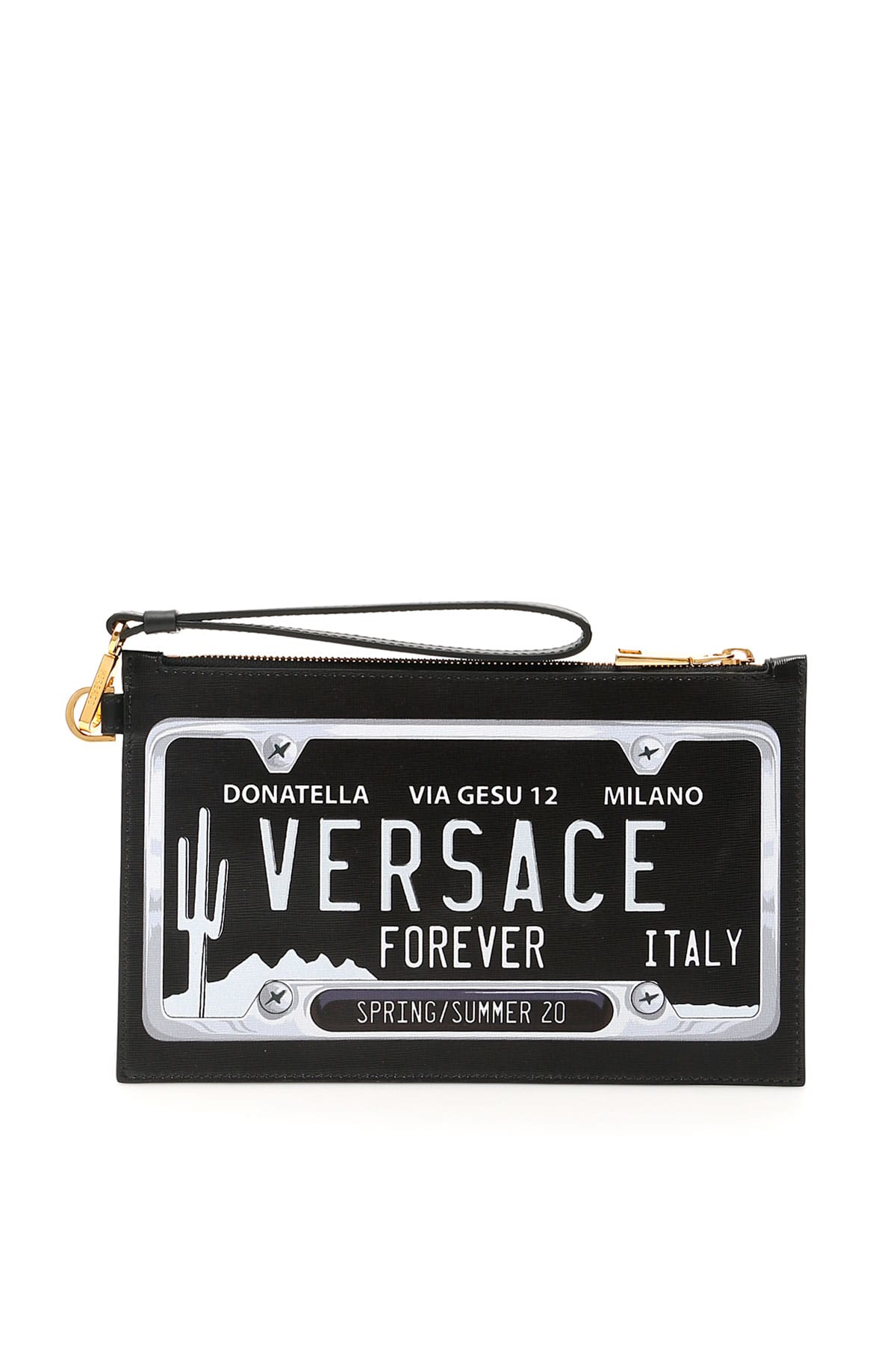 VERSACE NUMBER PLATE POUCH,11248773