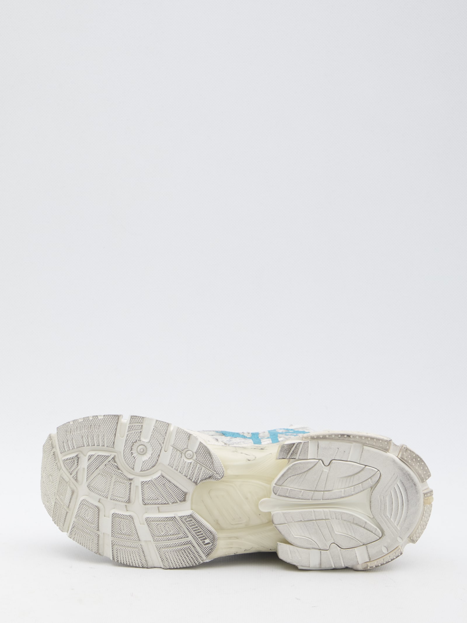 Shop Balenciaga Runner Graffiti Sneakers In White