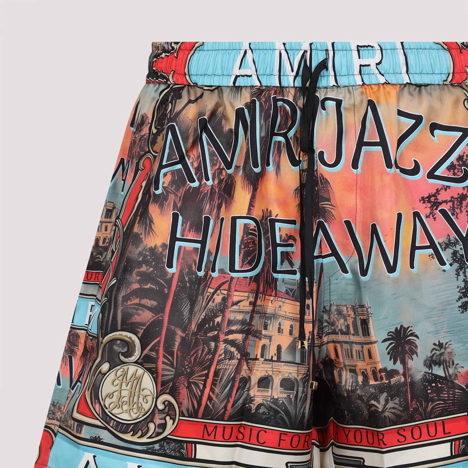 Amiri Jazz Hideaway Bermuda And Short Multicolor In Multi