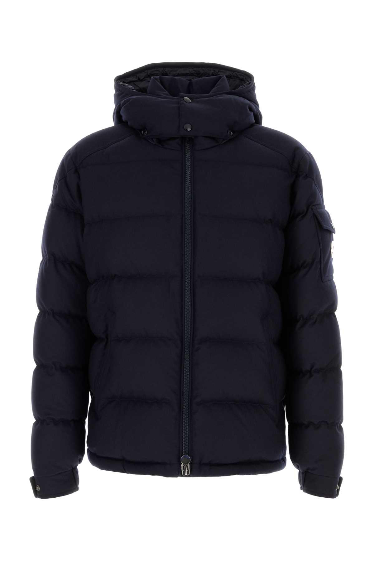 Midnight Blue Wool Montgenevre Down Jacket