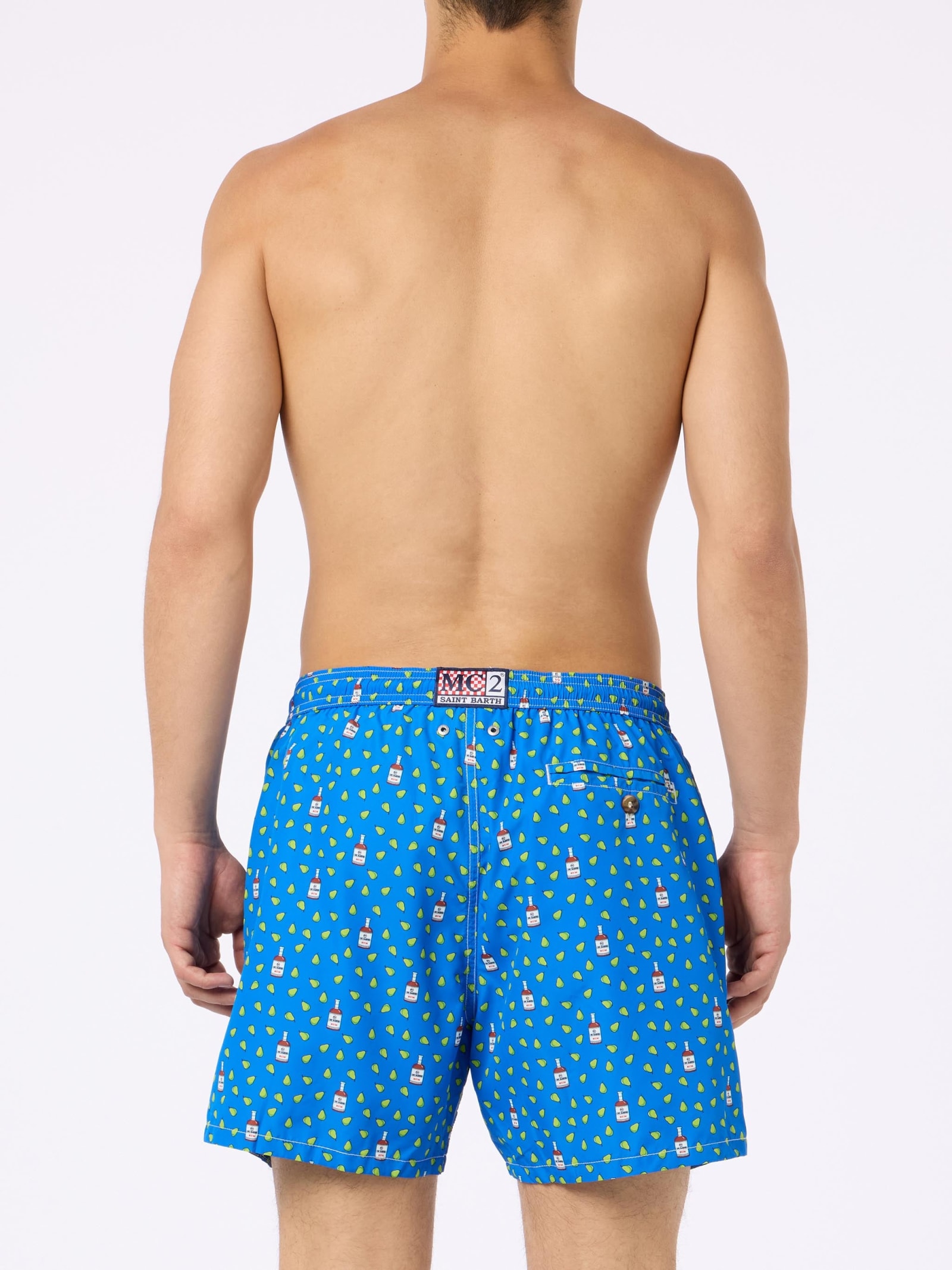 Mc2 Saint Barth Lighting Micro Fantasy Swim Shorts In Sky