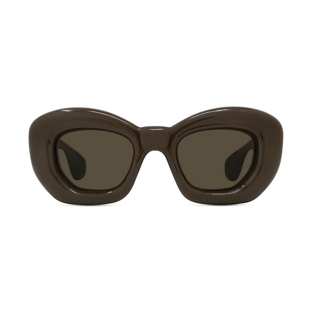 Shop Loewe Sunglasses In Marrone/marrone