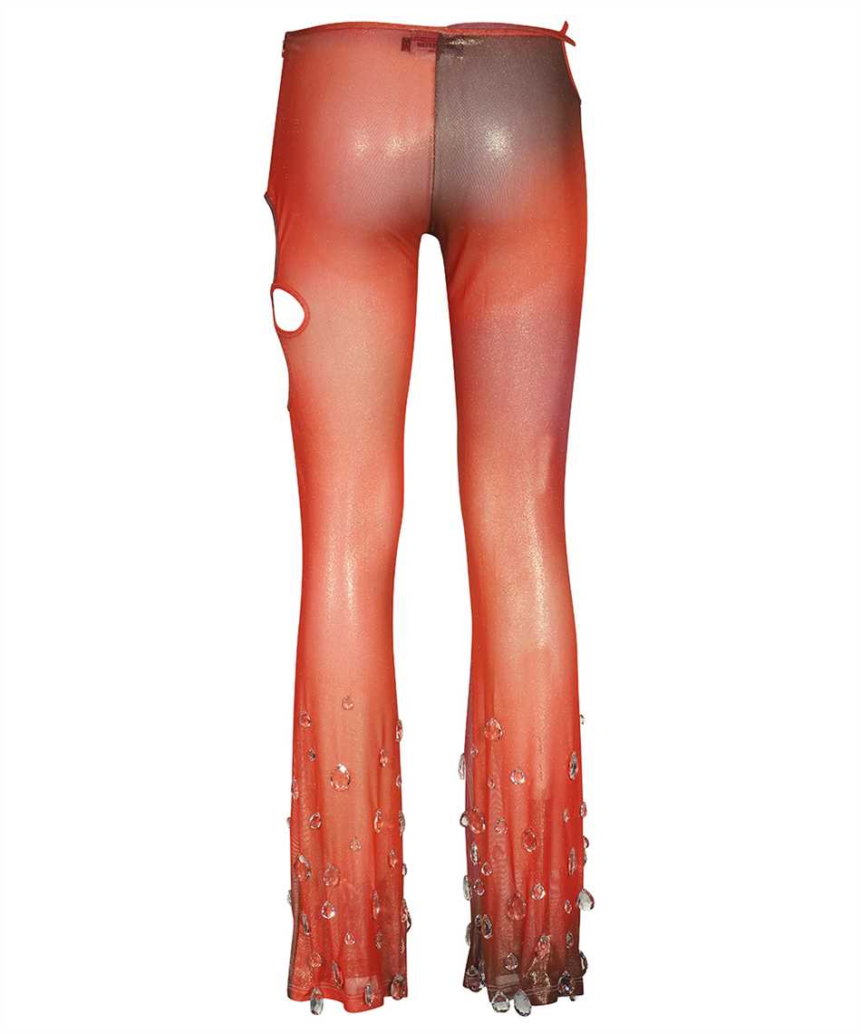 Shop Gcds Flared Trousers In Multicolor