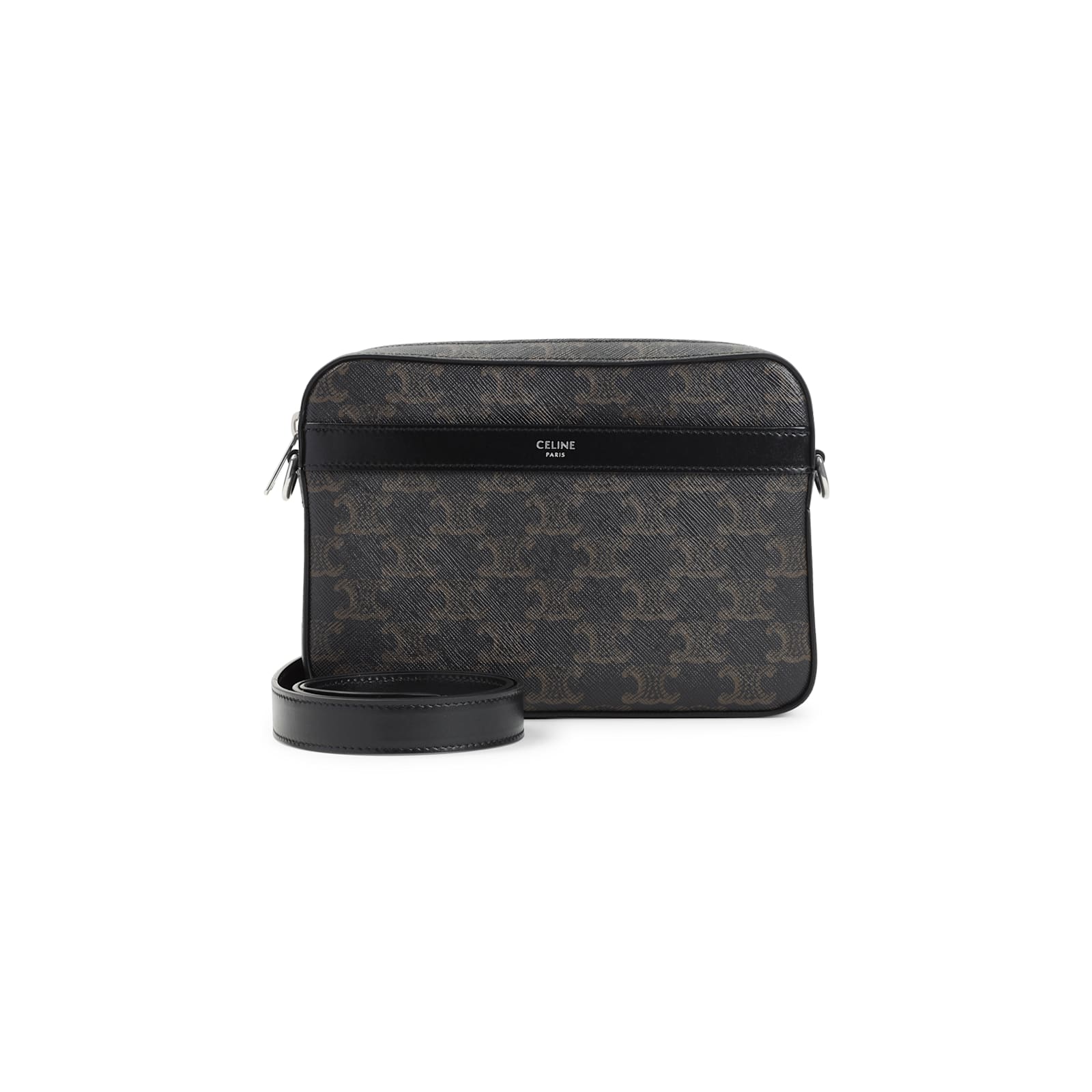 Celine Small Messenger Bag Leather Strap In Multi