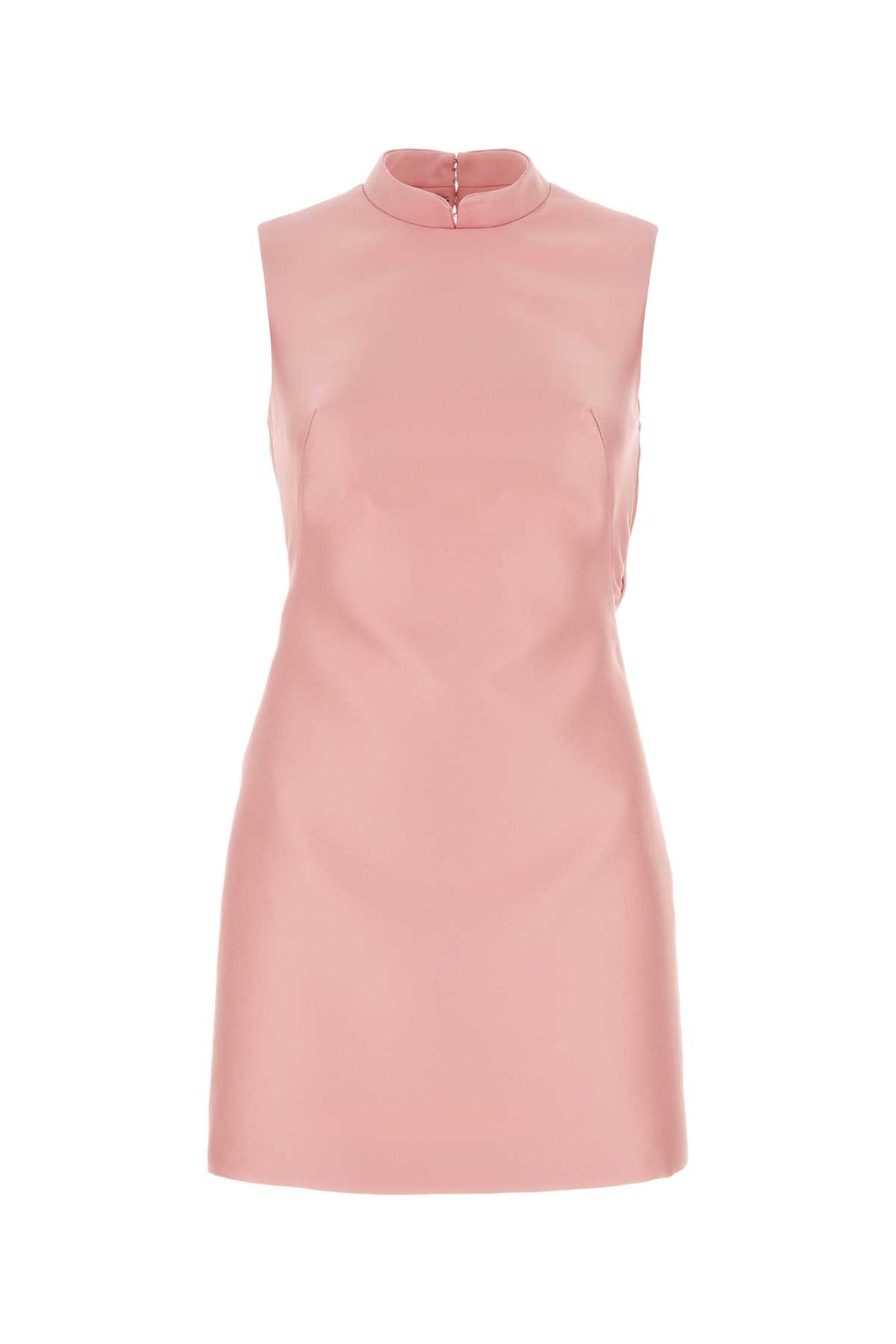 Pink Satin Mini Dress