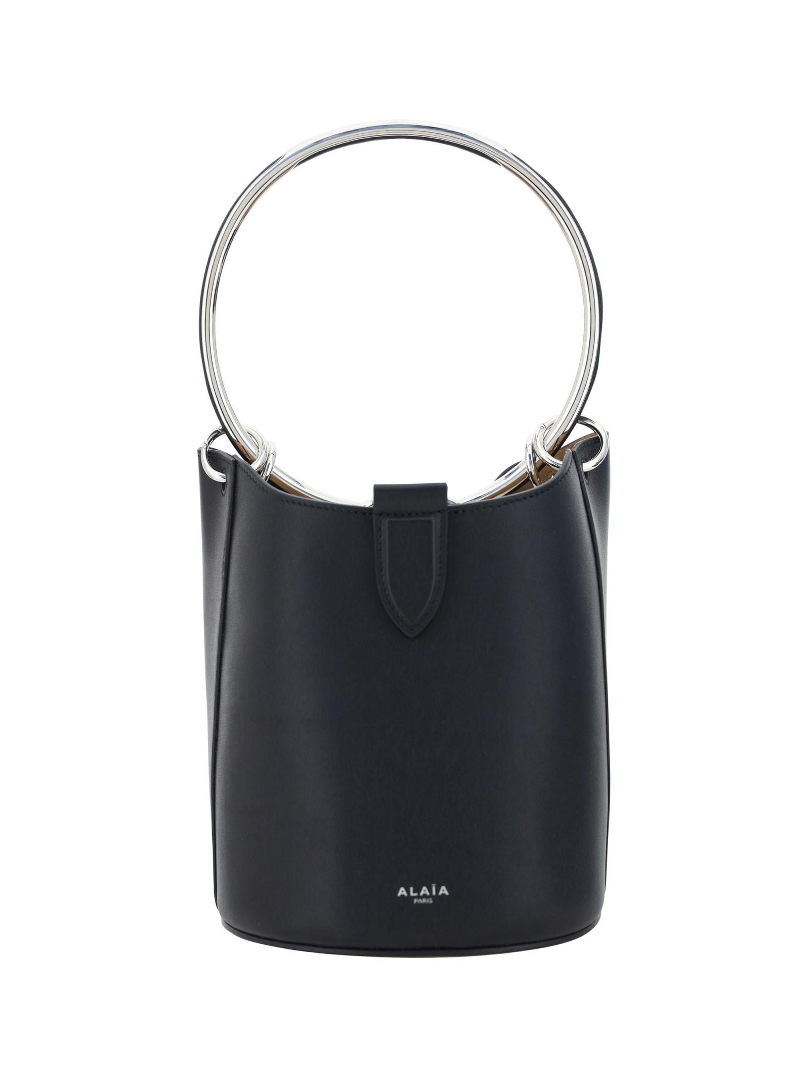 Shop Alaïa Medium Ring Bucket Bag In Noir