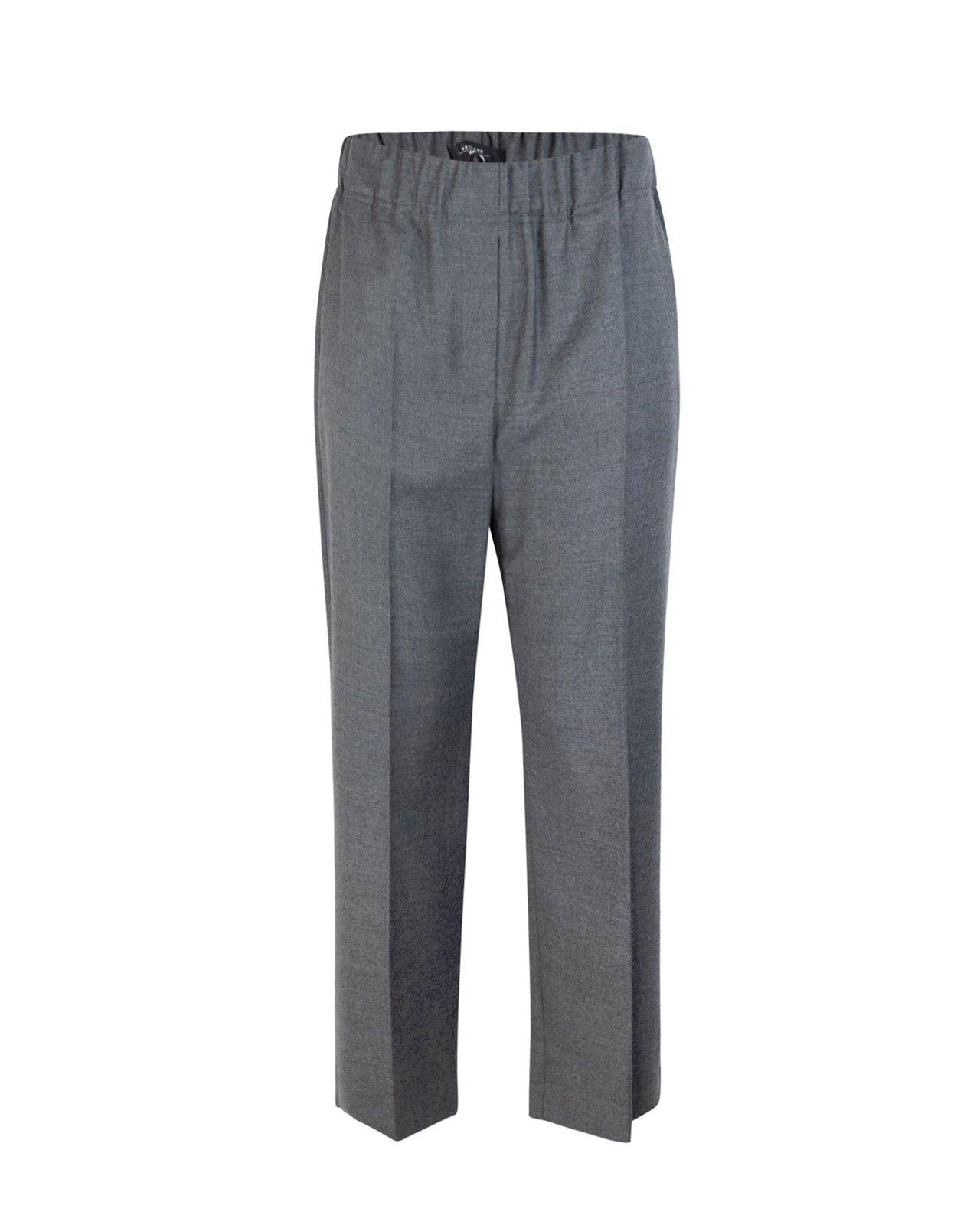 Shop Weekend Max Mara High Waist Straight Leg Trousers In Grey