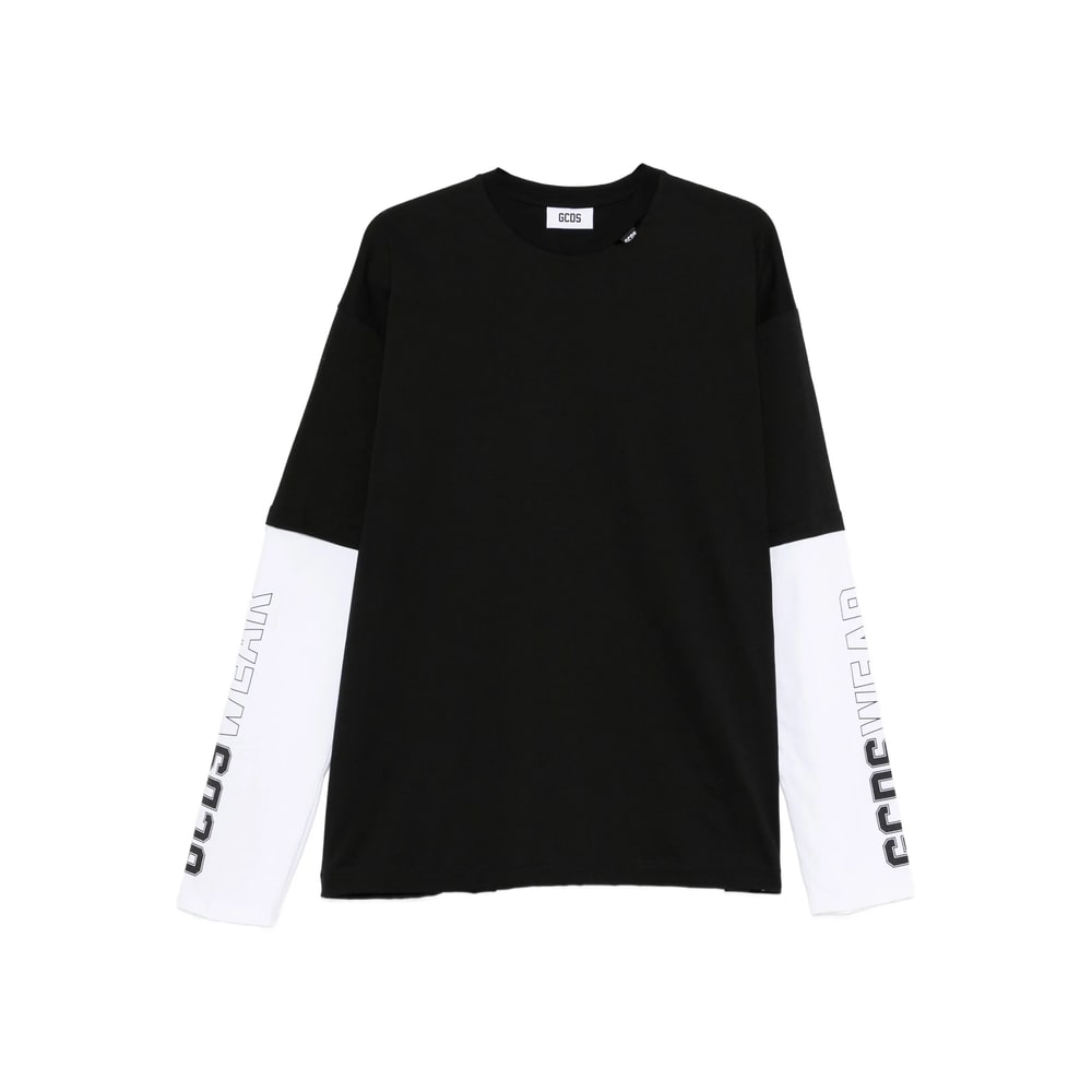 Gcds Printed Long Sleeve T-shirt With Graphic Design In Multi
