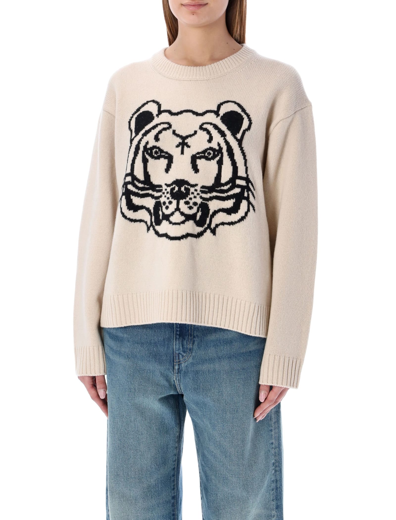 Kenzo Ktiger Reversible Jumper In Sand ModeSens