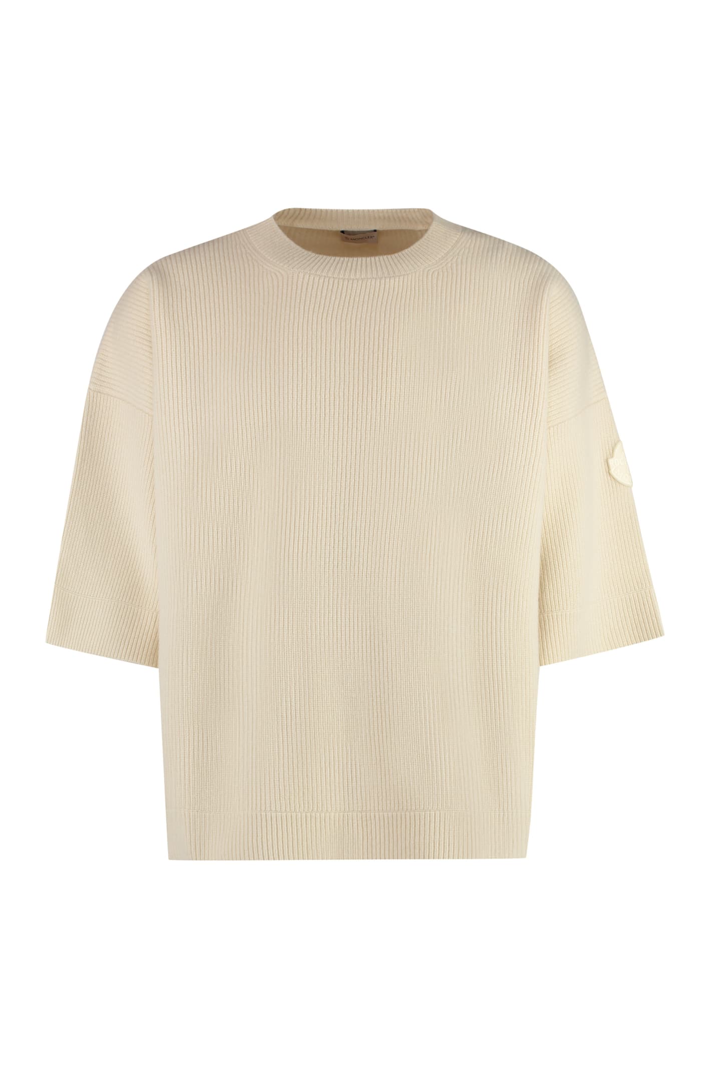 Moncler Genius Moncler X Roc Nation Designed By Jay-z - Virgin Wool Crew-neck Sweater In Neutrals