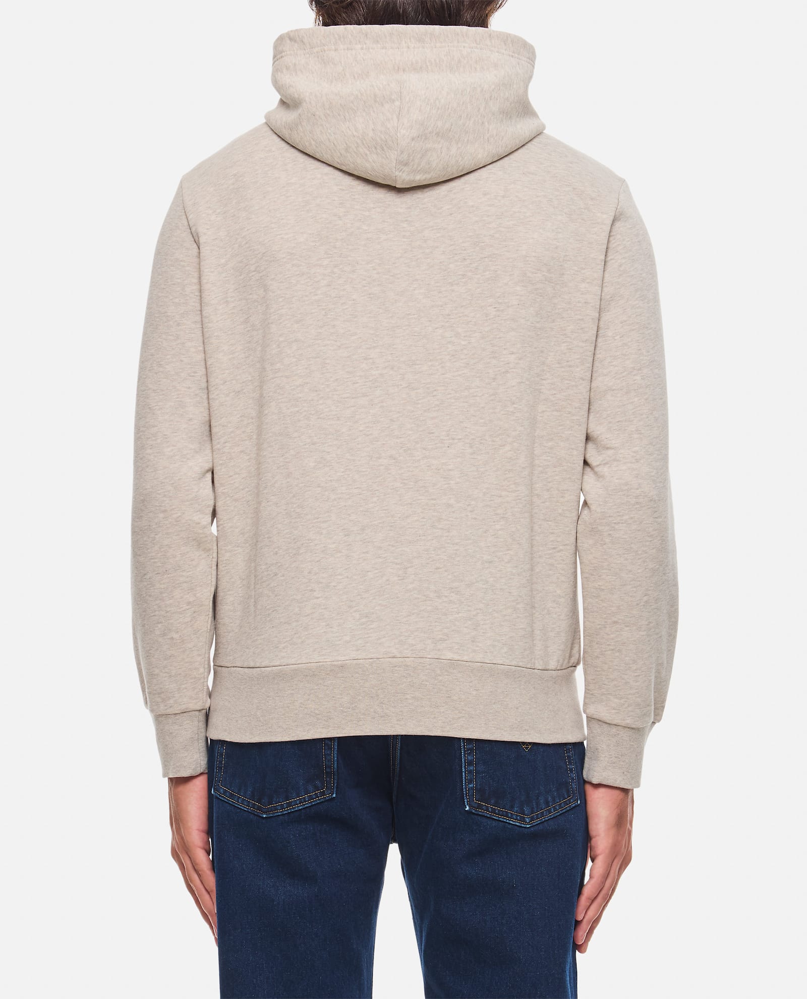 Shop Polo Ralph Lauren Felpa Hoodie In Grey