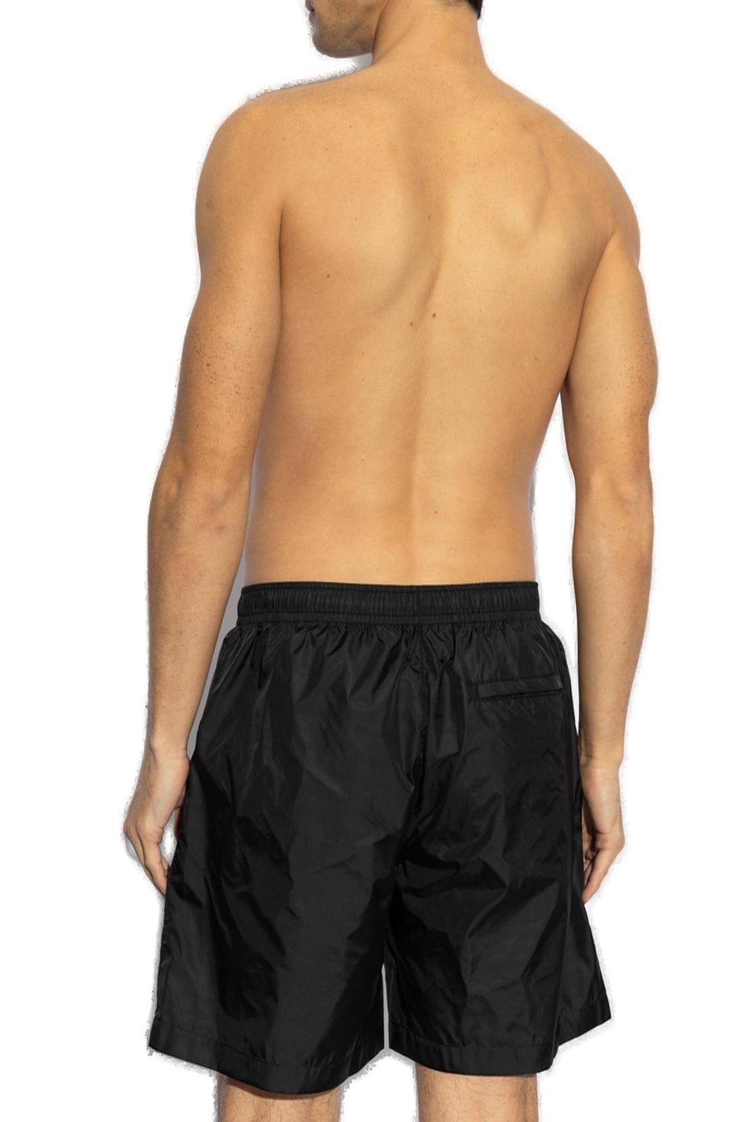 Givenchy Swim Shorts With Logo Signature In Nero
