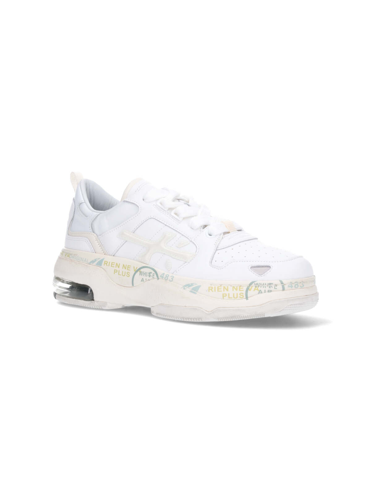 Shop Premiata Sharky D Sneakers In White