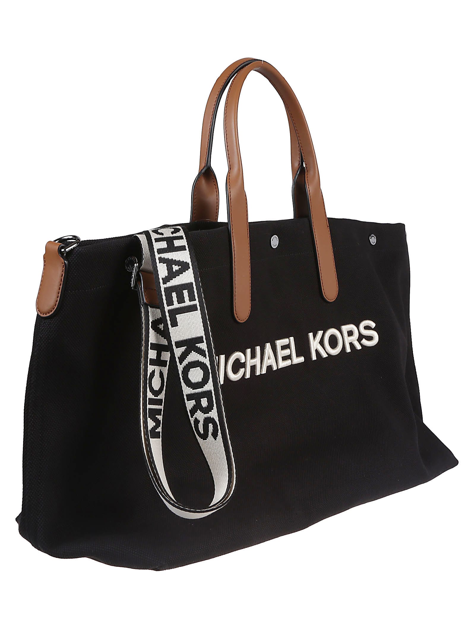 Shop Michael Kors Oversized Brooklyn Tote Bag In Black