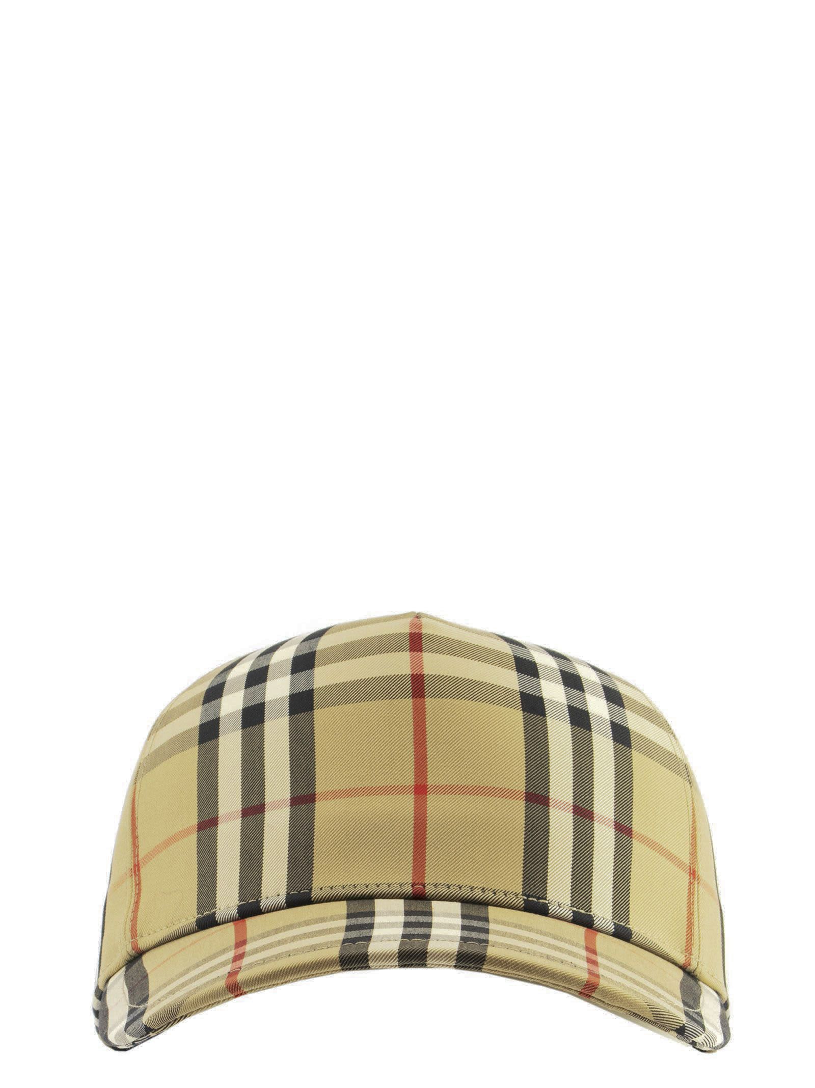 Burberry Trucker Cap - Baseball Cap With Vintage Check Pattern And Logo Patch