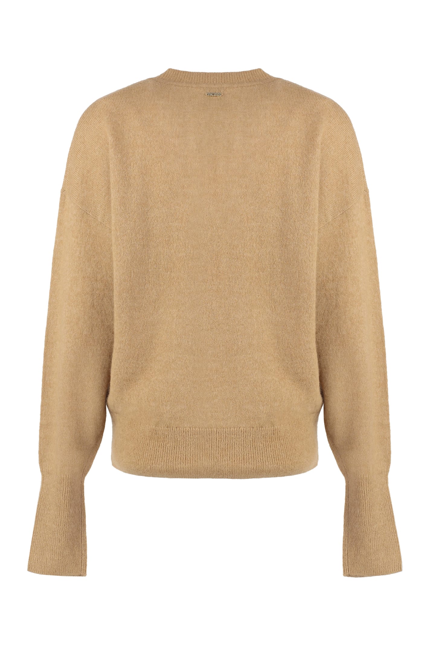 Shop Hugo Boss Alpaca Blend Sweater In Beige