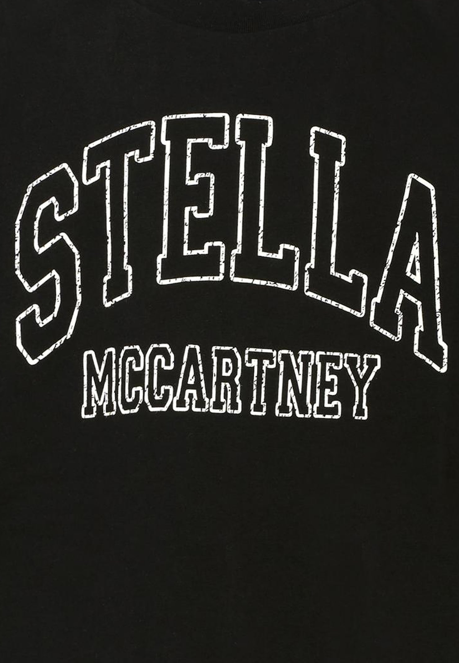 Stella Mccartney Black T-shirt For Kids With Logo In Black