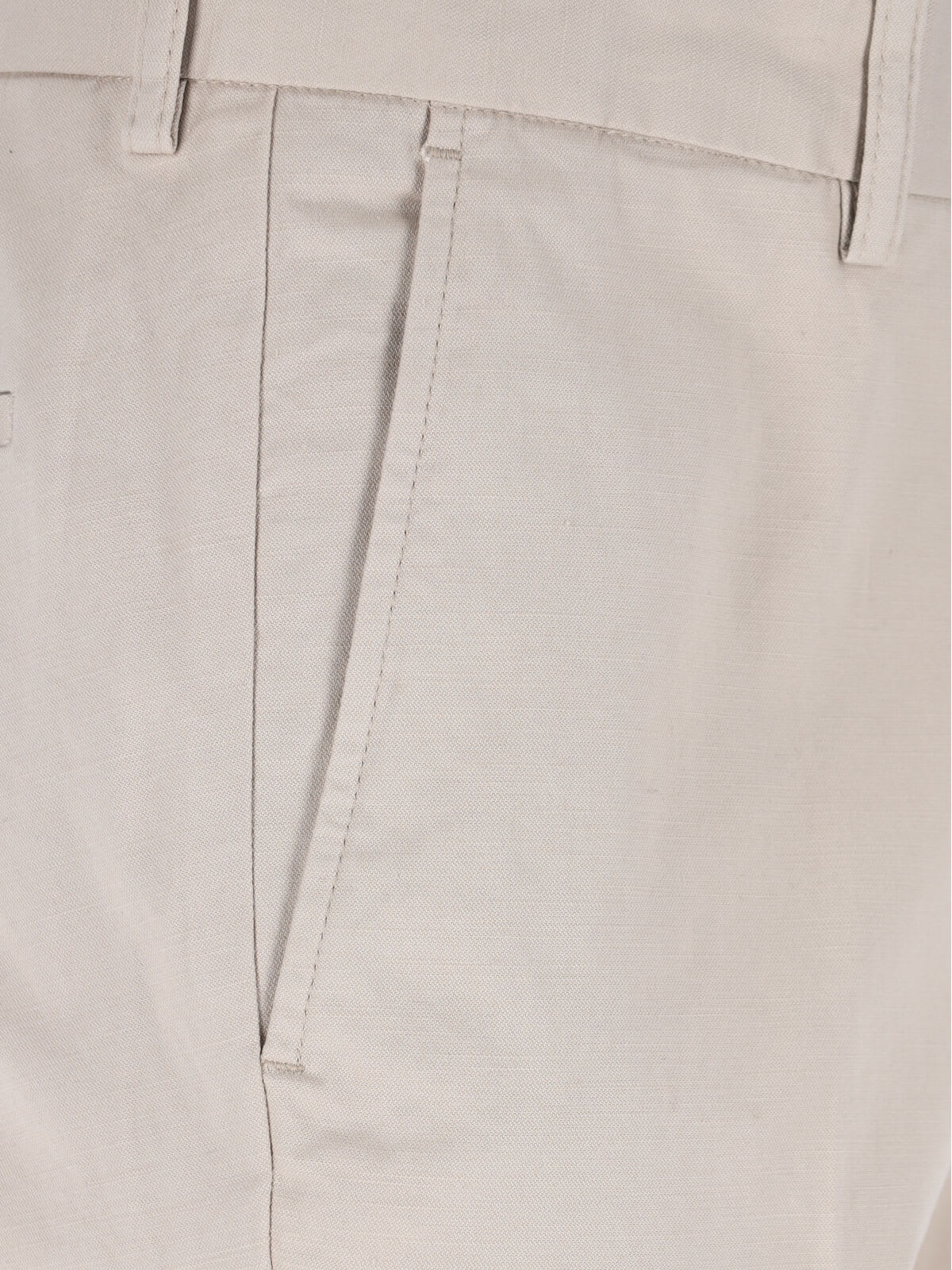 Incotex Tailored Trousers With Pockets And Loops In Beige