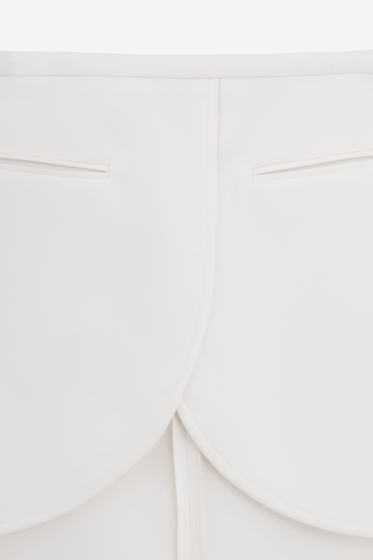 Shop Courrèges Ellipse Twill Skirt In White