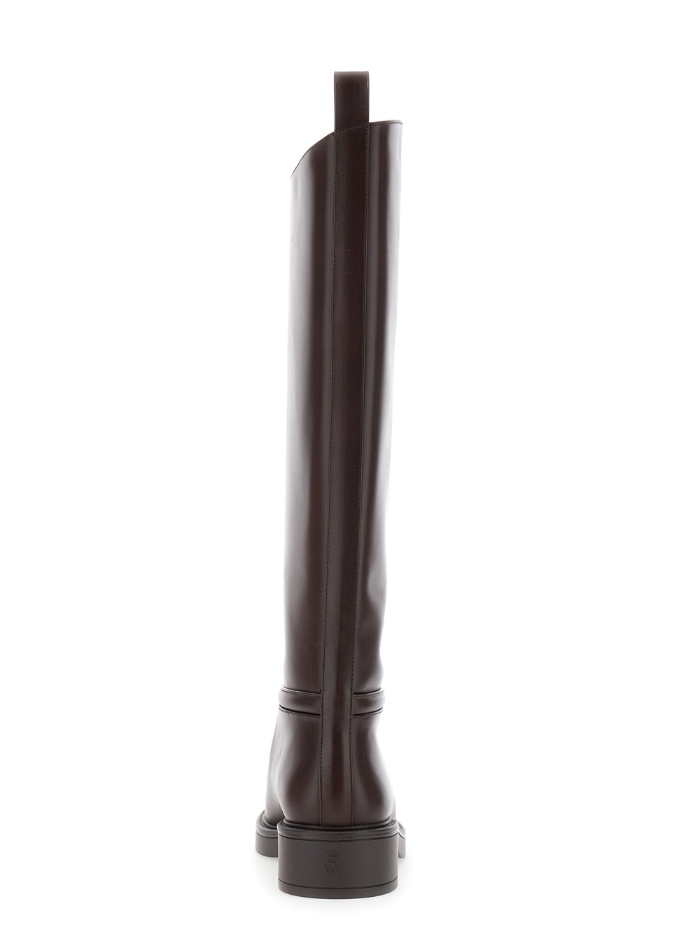 Stuart Weitzman Celia Leather Riding Boots In Brown