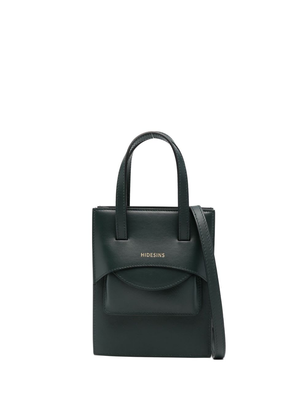 Hidesins Flap Leather Mini Bag In Green