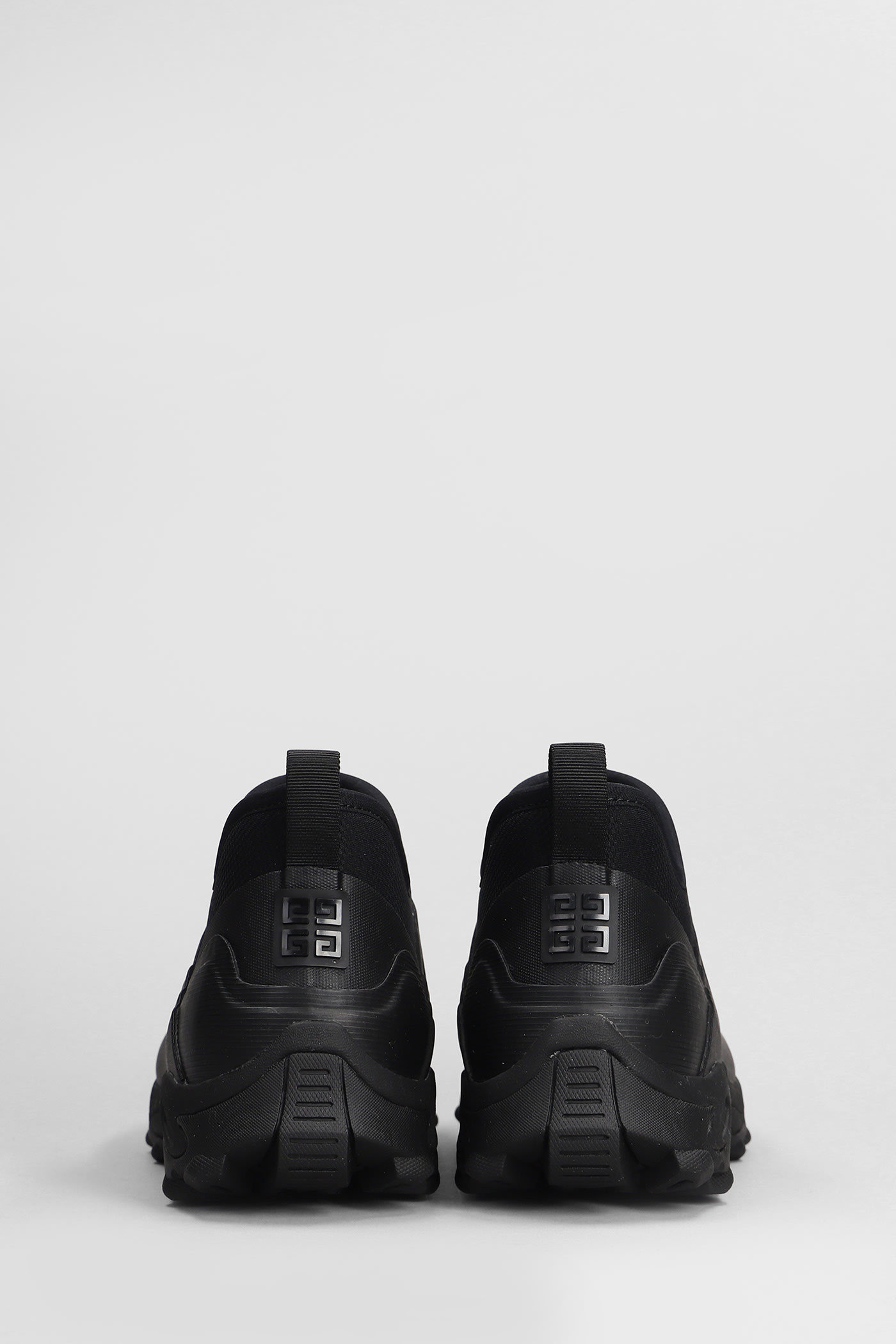 Shop Givenchy Bogs Low Chelsea Combat Boots In Black Rubber/plasic