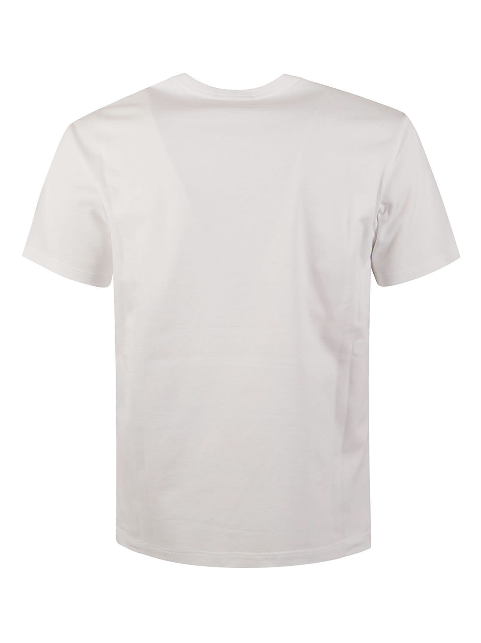 Shop Alexander Mcqueen Skull Logo T-shirt In White/black