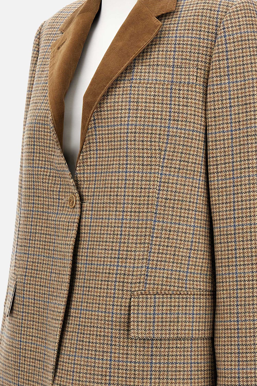 Thom Browne Gunclub Houndstooth Wool Blazer In Brown