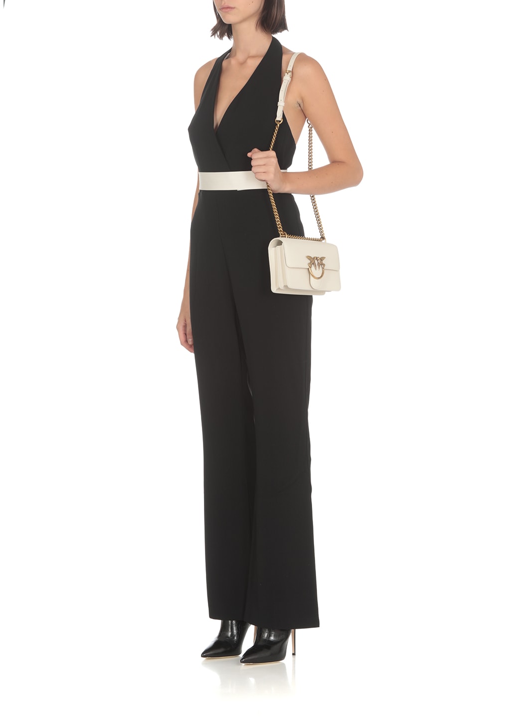 Pinko Love One Mini Shoulder Bag In White