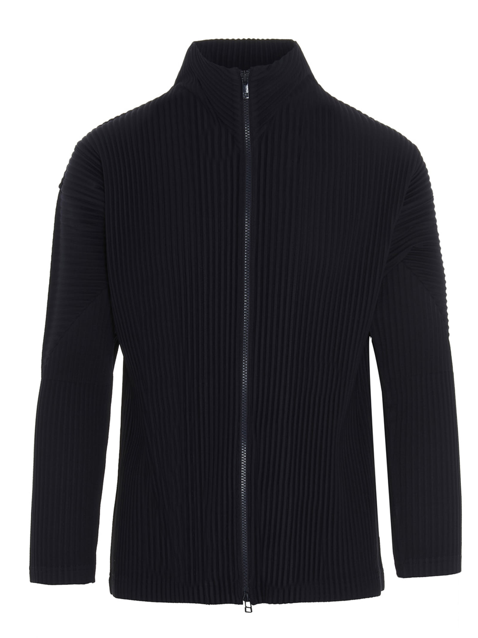 Issey Miyake Homme Plisse'  Men Pleated Zipped Shirt