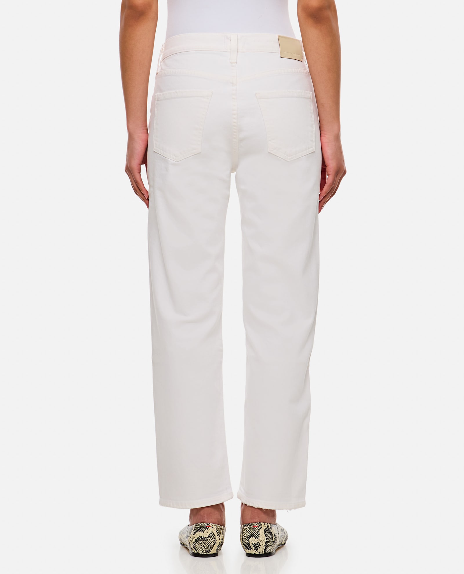 Citizen Of Humanity High-waisted Bootcut Jeans In White