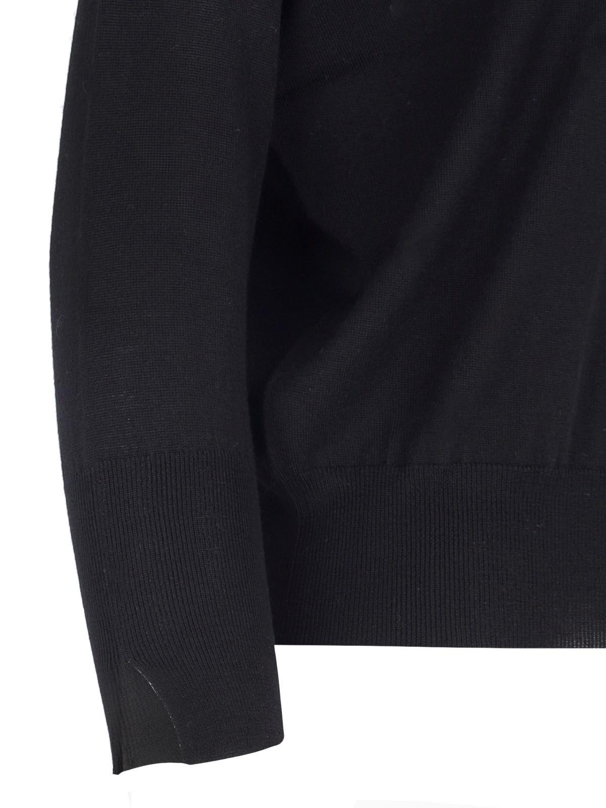 Shop Zanone Basic Jumper In Nero