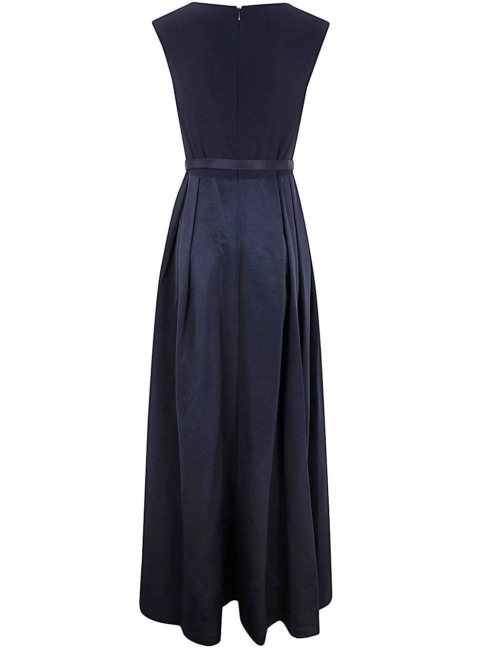 Shop Ralph Lauren Noella Short Sleeve Gown In Refined Navy