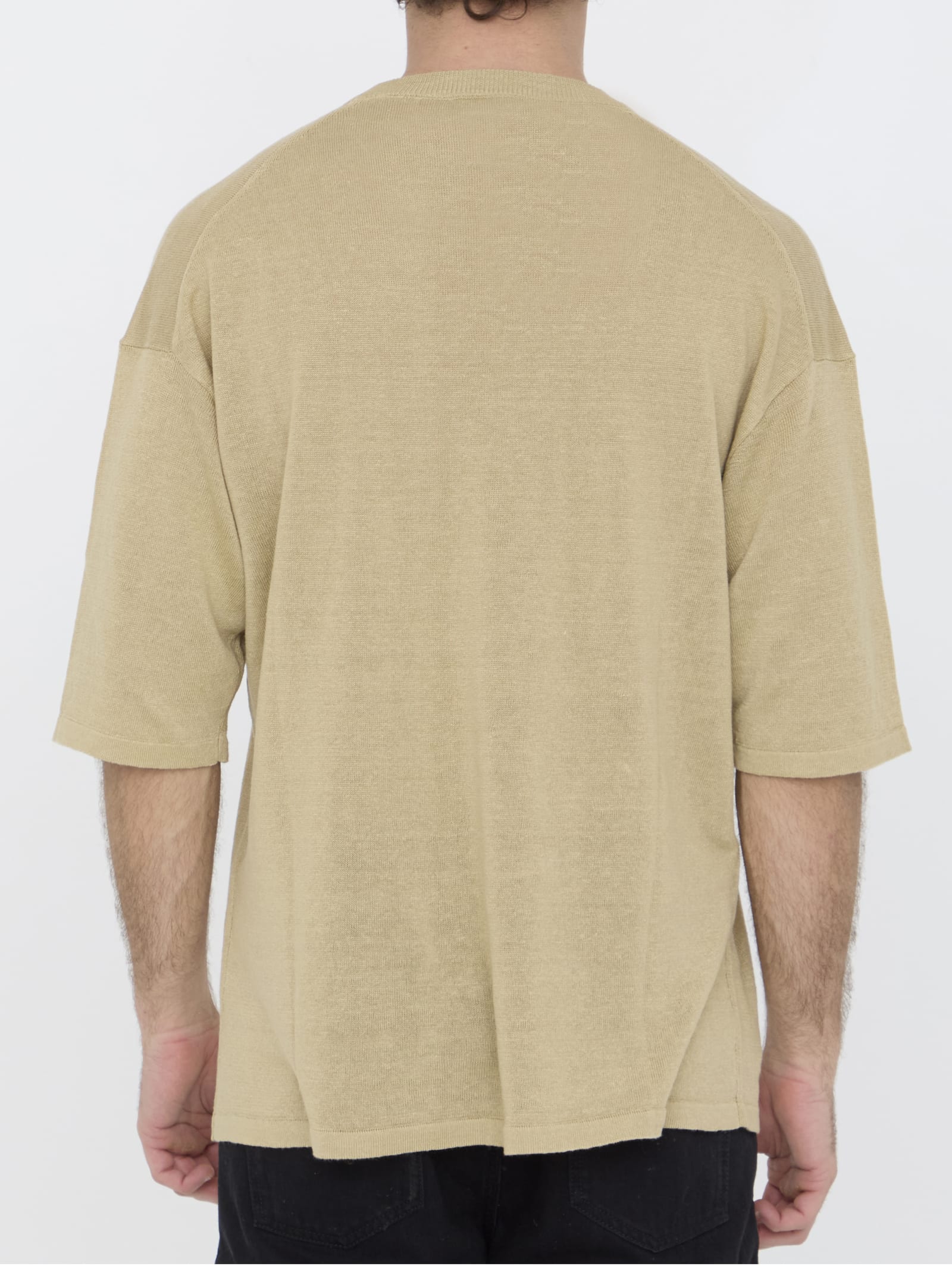 Shop Roberto Collina Linen Jumper In Beige