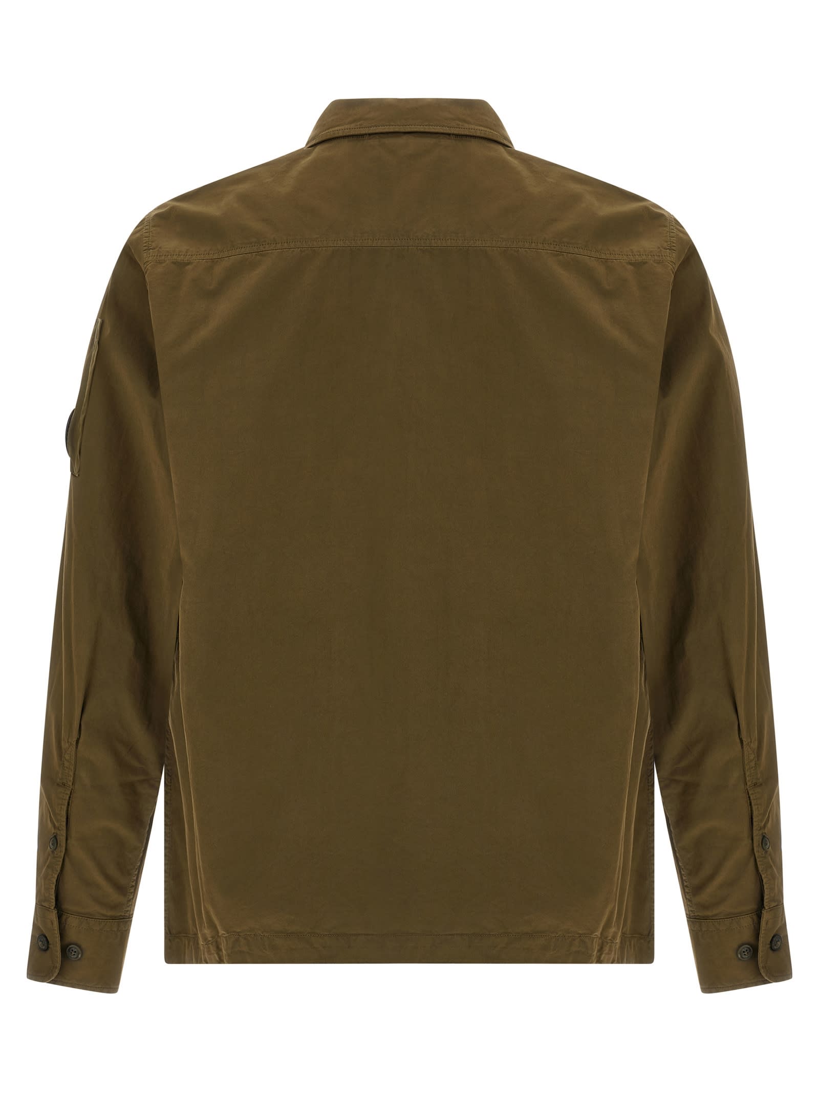 C.p. Company Contemporary Zip Closure Overshirt In Green