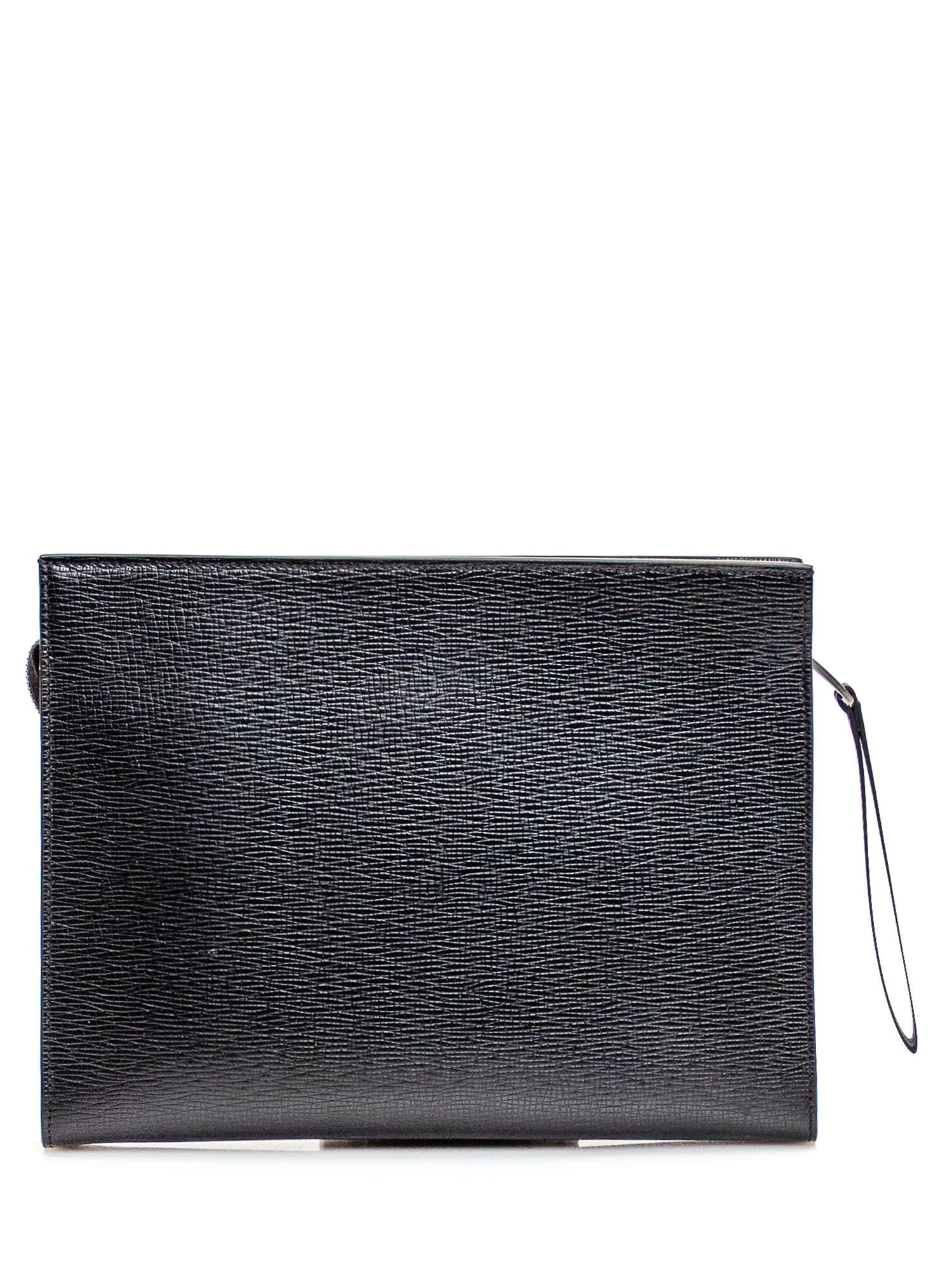 Shop Ferragamo Document Holder In Nero