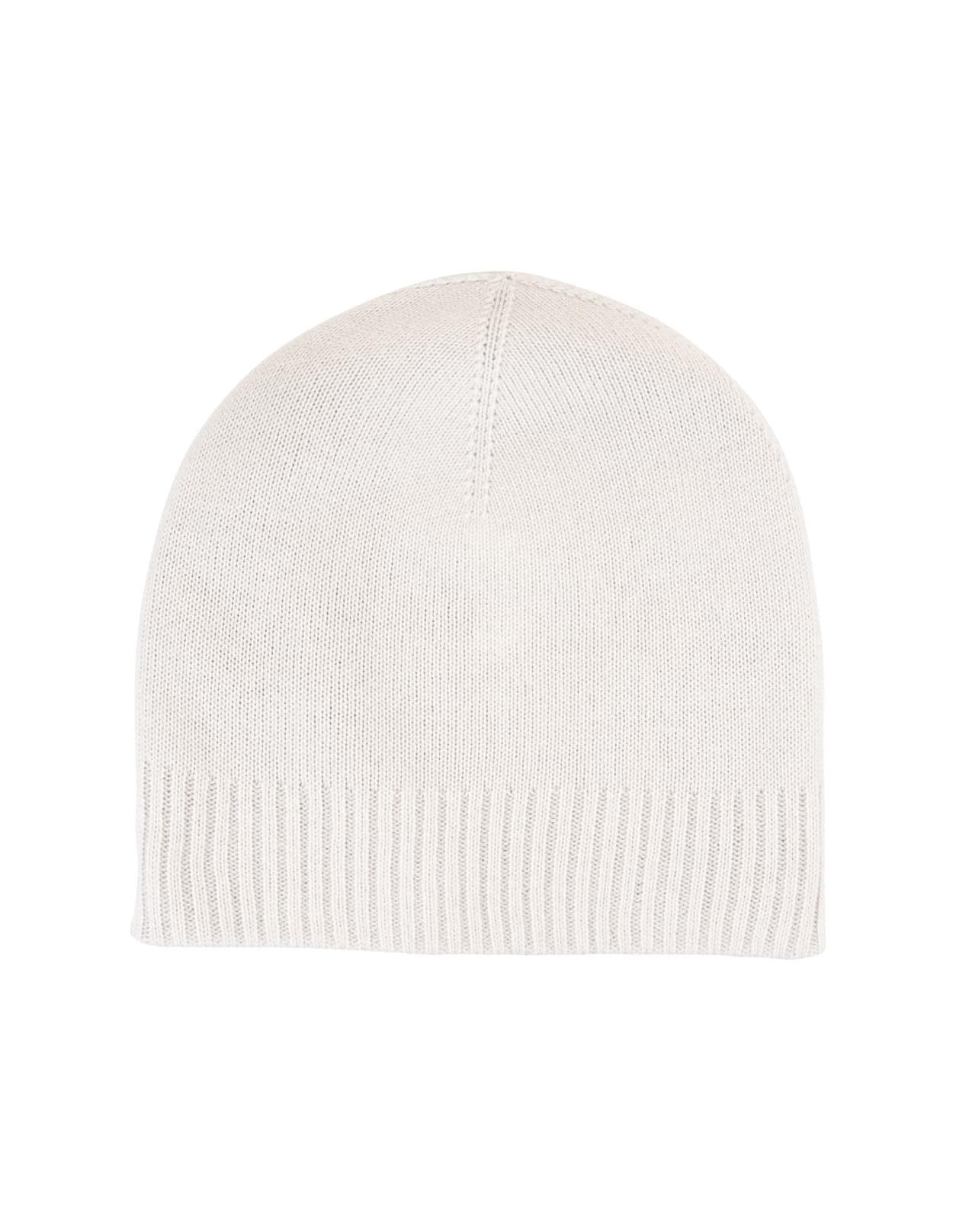 Shop Kiton White Cashmere Hat With Logo