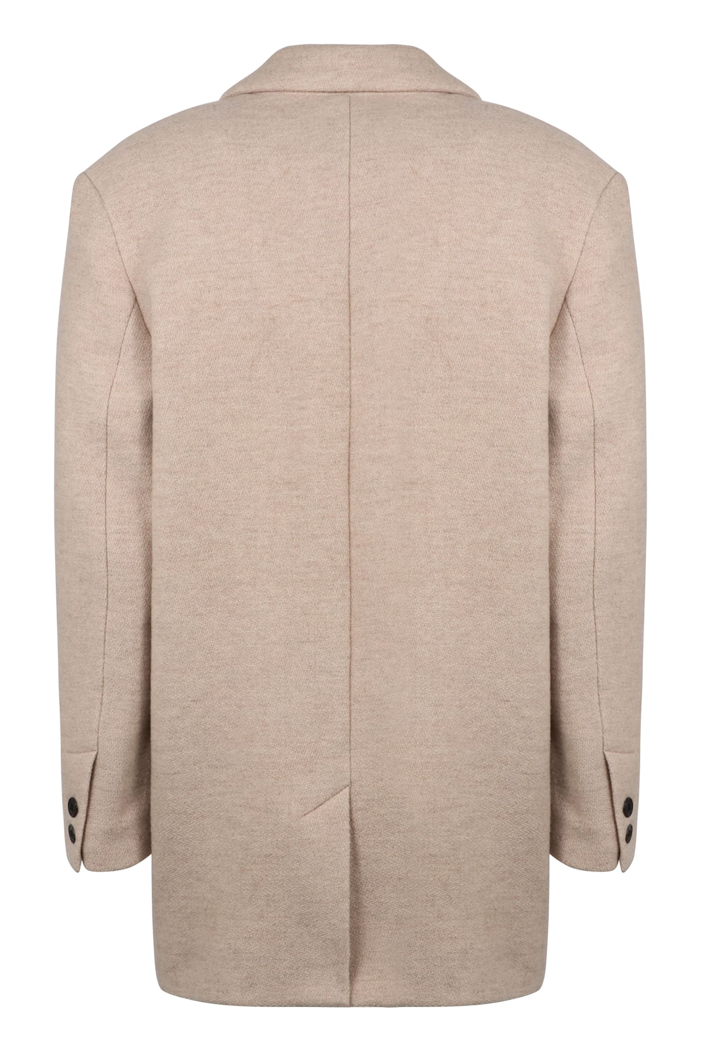 Isabel Marant Étoile Wool Blazer With Notched Lapel And Pockets In Brown