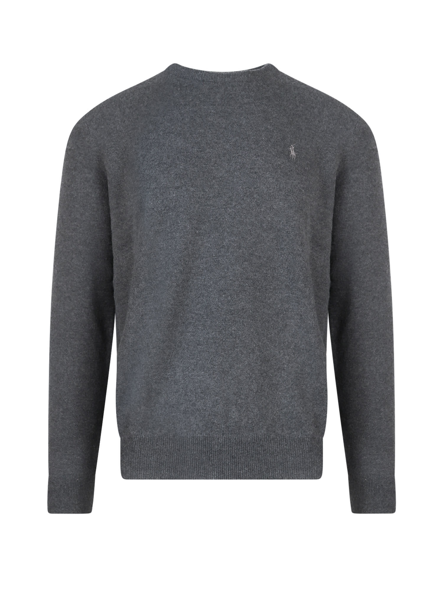 Shop Ralph Lauren Sweater In Dark Charcoal