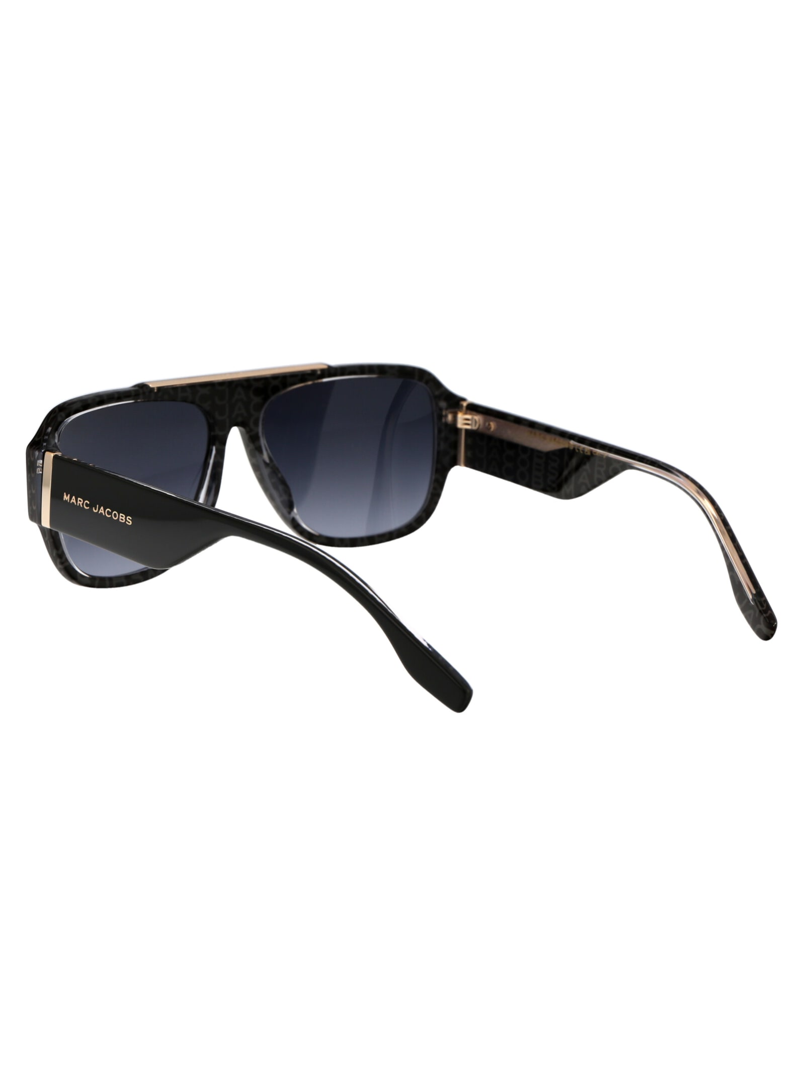 Shop Marc Jacobs Marc 756/s Sunglasses In 1ei9o Blk Ptt Gr