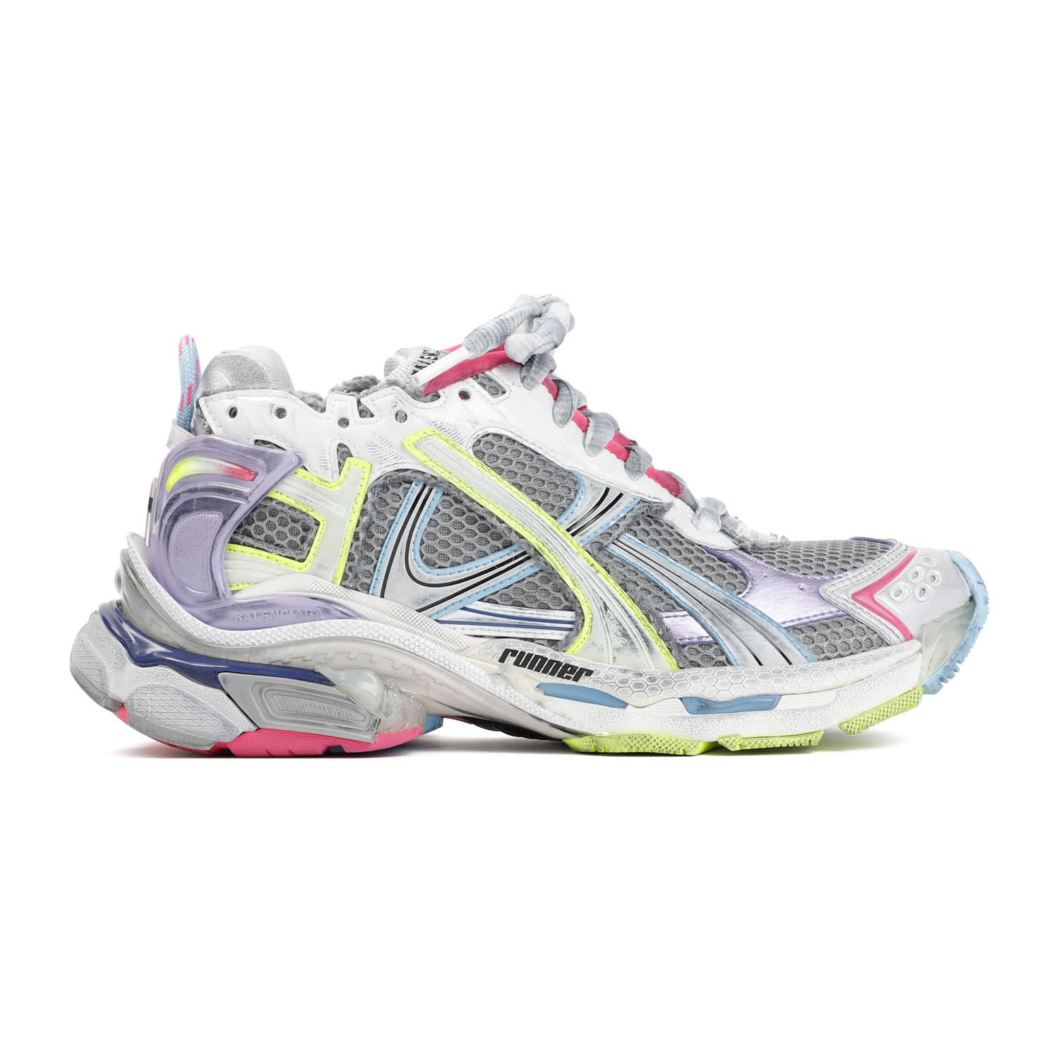Balenciaga Women Sneaker Runner Gradient In Multi