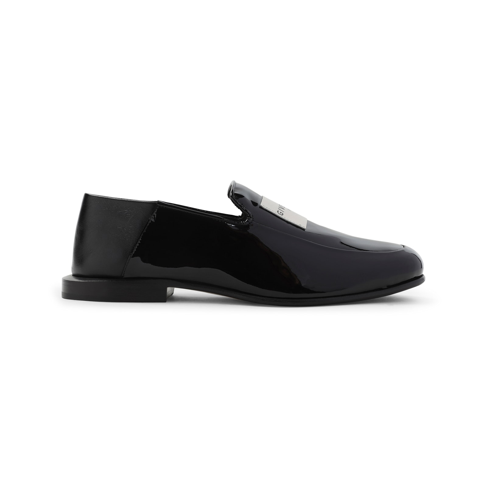 Givenchy Label Loafers In Patent Leather In Multi