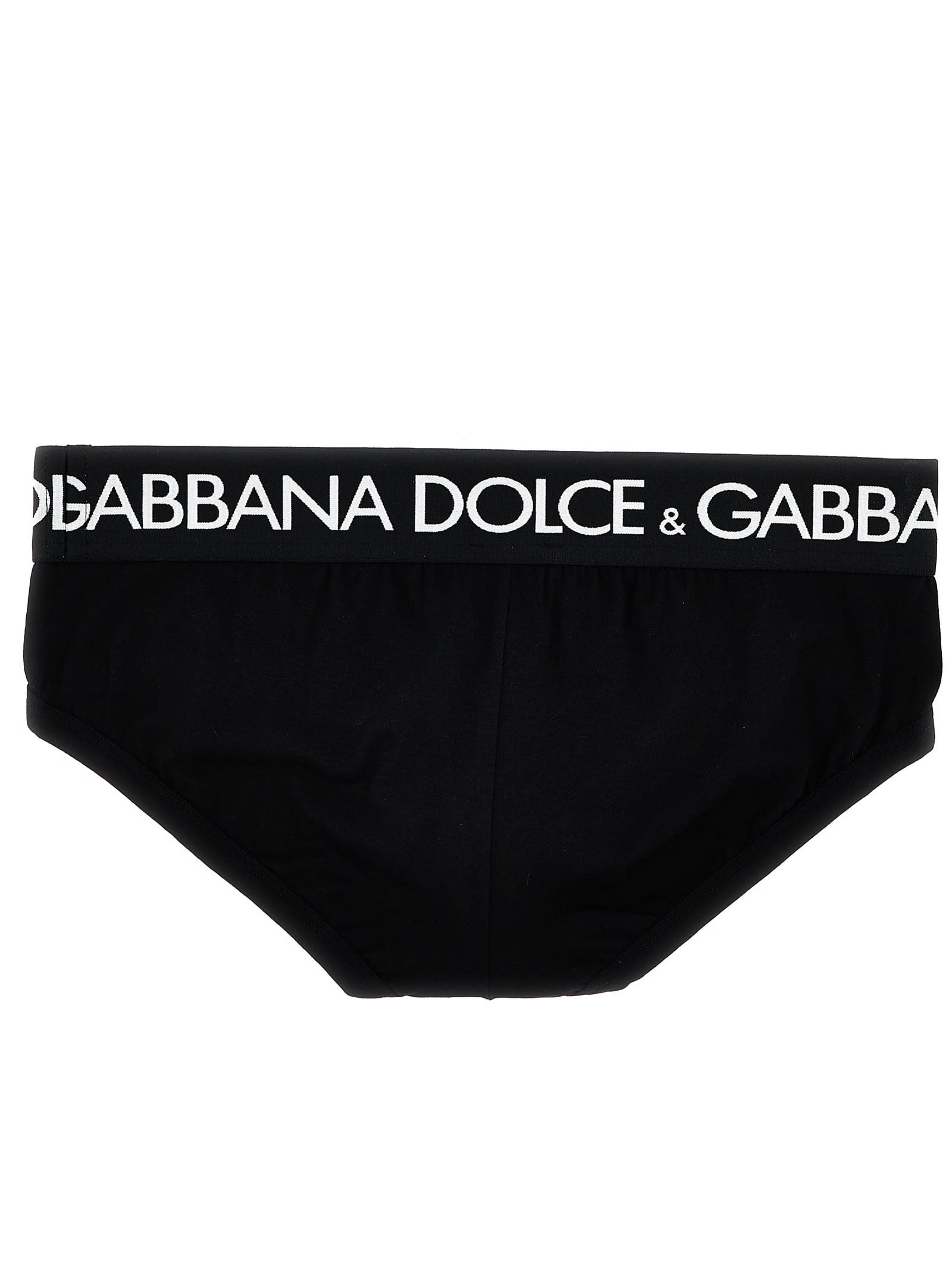 Shop Dolce & Gabbana Brando 2-pack Briefs In Black