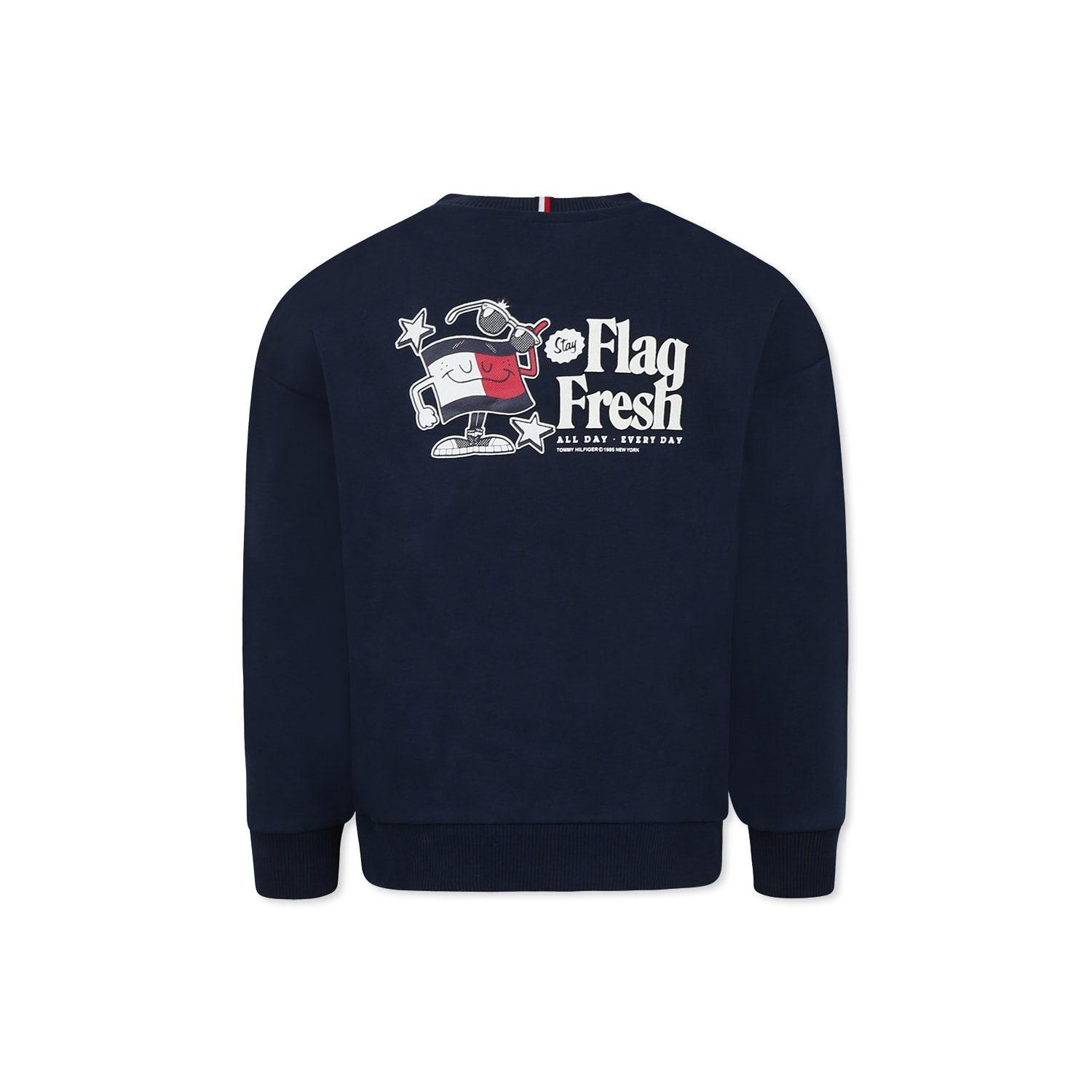Tommy Hilfiger Blue Sweatshirt For Boy With Writing In Blue