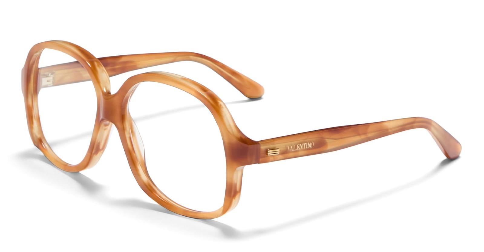 Valentino Vlx-177d - Light Havana / V-light Gold Rx Glasses In Havana/gold