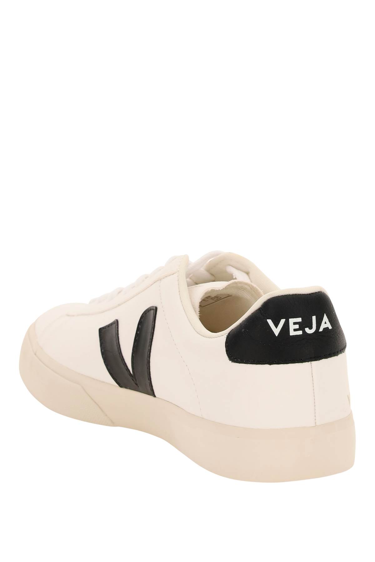 Shop Veja Campo Sneakers In Extra White Black (white)