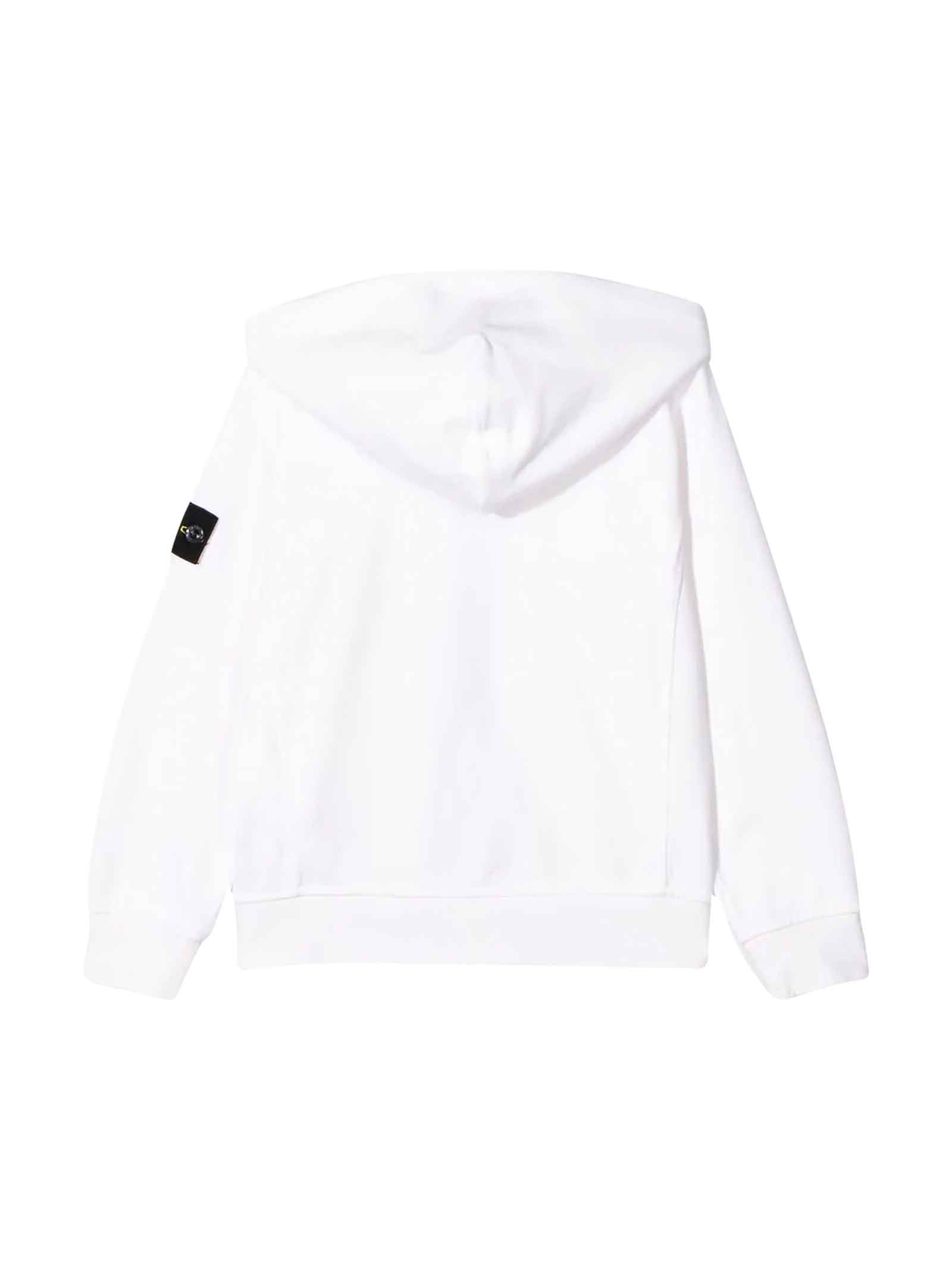 white sweatshirt stone island