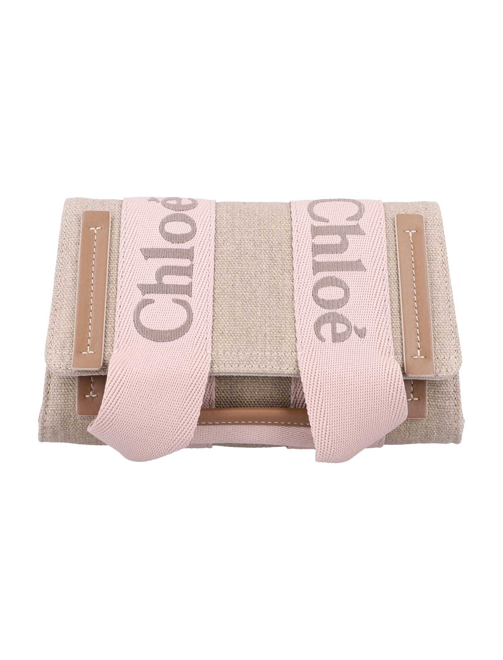 Shop Chloé Woody Belt Bag In Blushy Beige